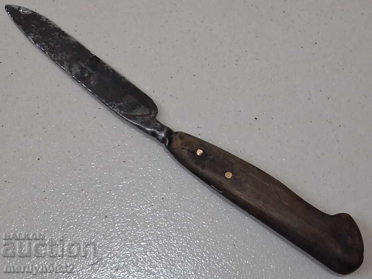 Δημοπρασία Ποιμενικό μαχαίρι καρακουλάκ με λαβή από κέρατο βούβαλου