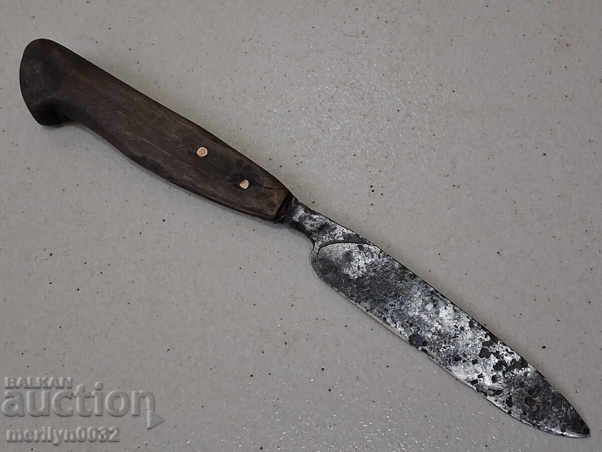 Ποιμενικό μαχαίρι καρακουλάκ με λαβή από κέρατο βούβαλου
