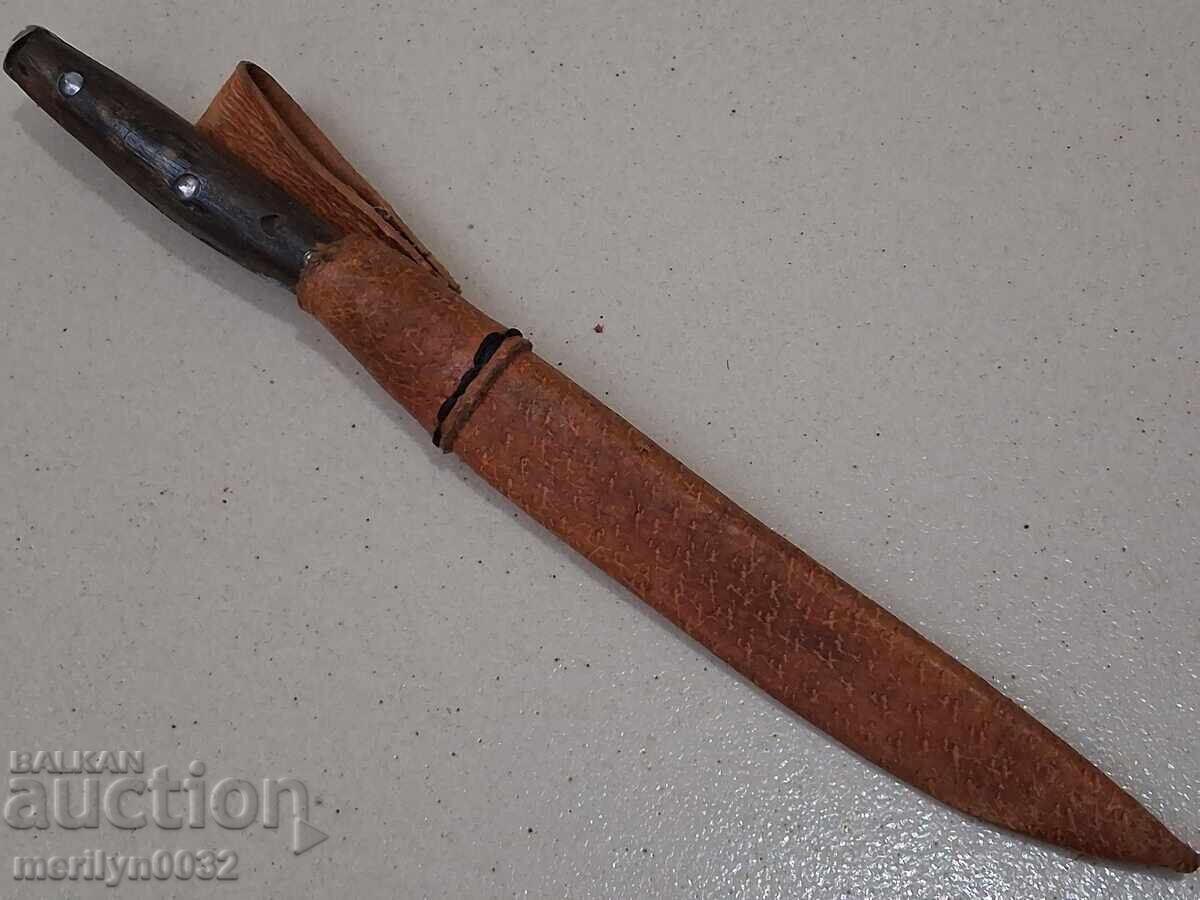 Old forged Buynovski knife, karakulak, blade - 7
