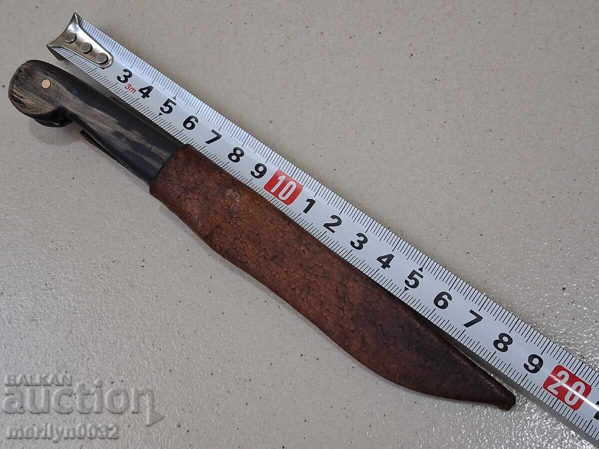 Livrarea Cuțit de cioban gravuri karakulak plăsele din corn de bivol teacă