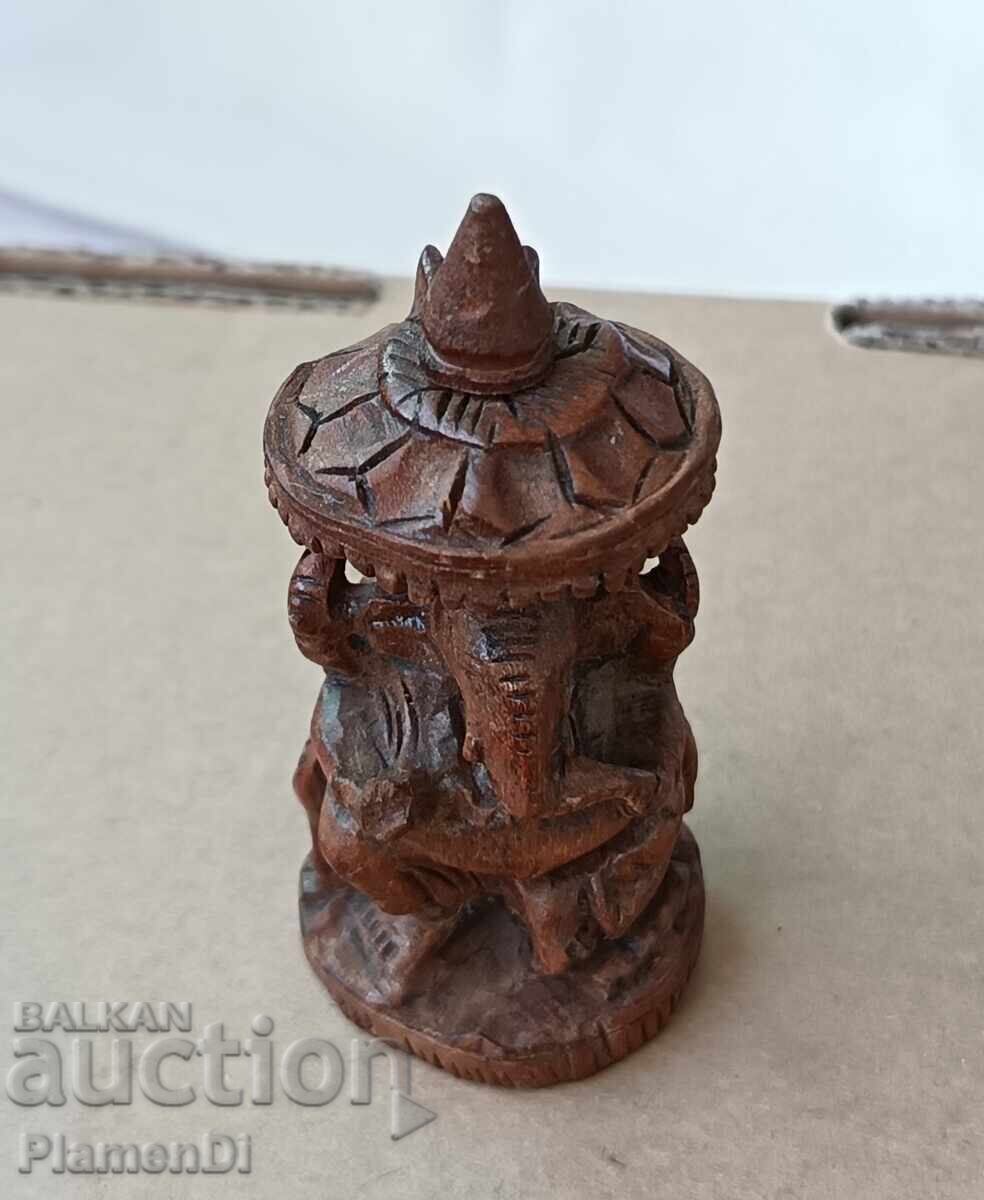 Authentic Sandalwood Ganesha figurine 7cm - 5 Authentic Sandalwood Ganesha figurine 7cm - 5