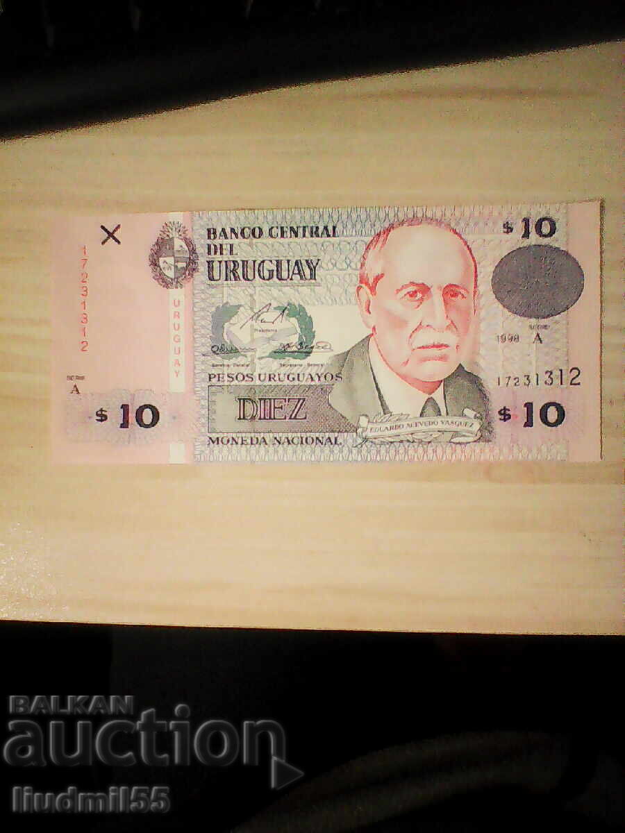 Uruguay 10 pesos 1998 UNC