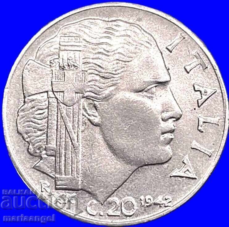 Δημοπρασία Ιταλία 20 λεπτά 1942