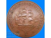 Africa de Sud 1 Penny 1942 George VI 30 mm Bronz