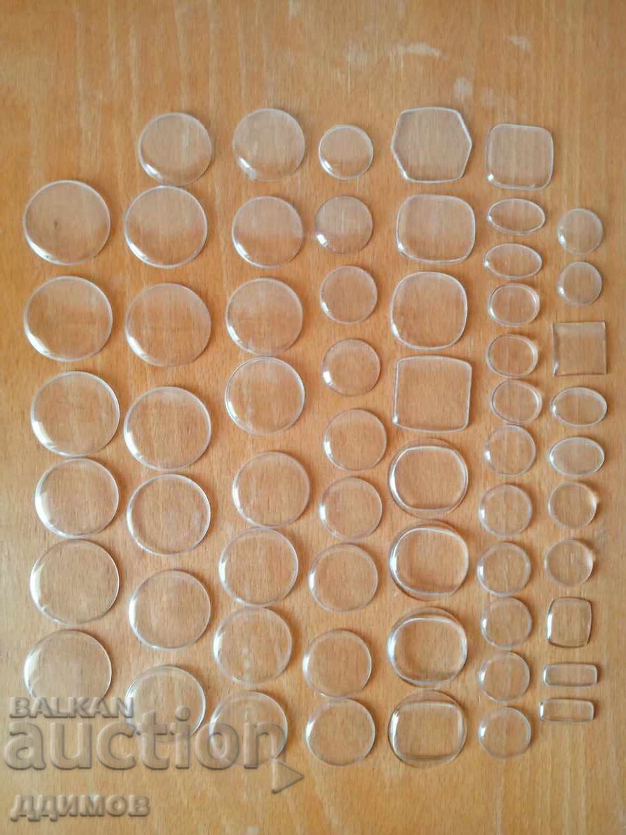 60 броя стъкла за съветски часовници