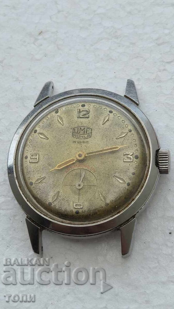 Auction  UMF RUHLA GERMANY RARE STEEL HELMET WORKING NO RESERVE !!!