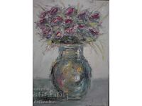 Маслена картина- Натюрморт- Рози- Антон Йорданов