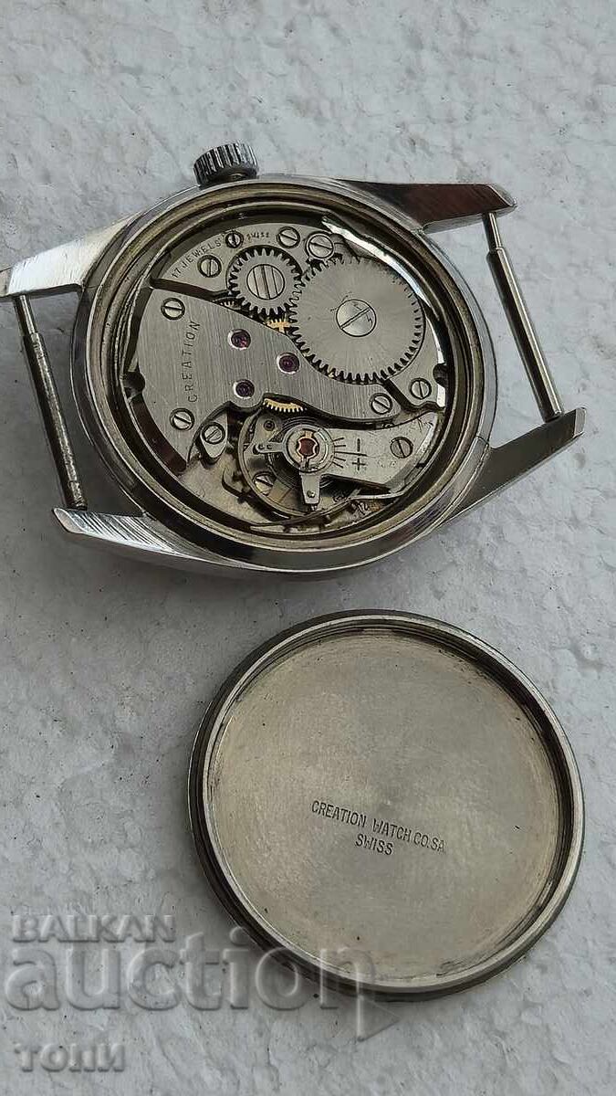 CREATION SWISS MADE MILITARY ΑΤΣΑΛΙΝΗ ΚΑΣΑ ΣΠΑΝΙΟ ΛΕΙΤΟΥΡΓΙΚΟ - 5