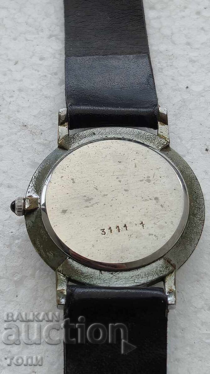 Delivery of JEAN PERRET GENEVE SWISS MADE RARE WORKING NO WARRANTY BZC