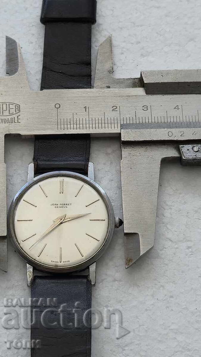 JEAN PERRET GENEVE SWISS MADE RARE WORKING NO WARRANTY BZC - 7