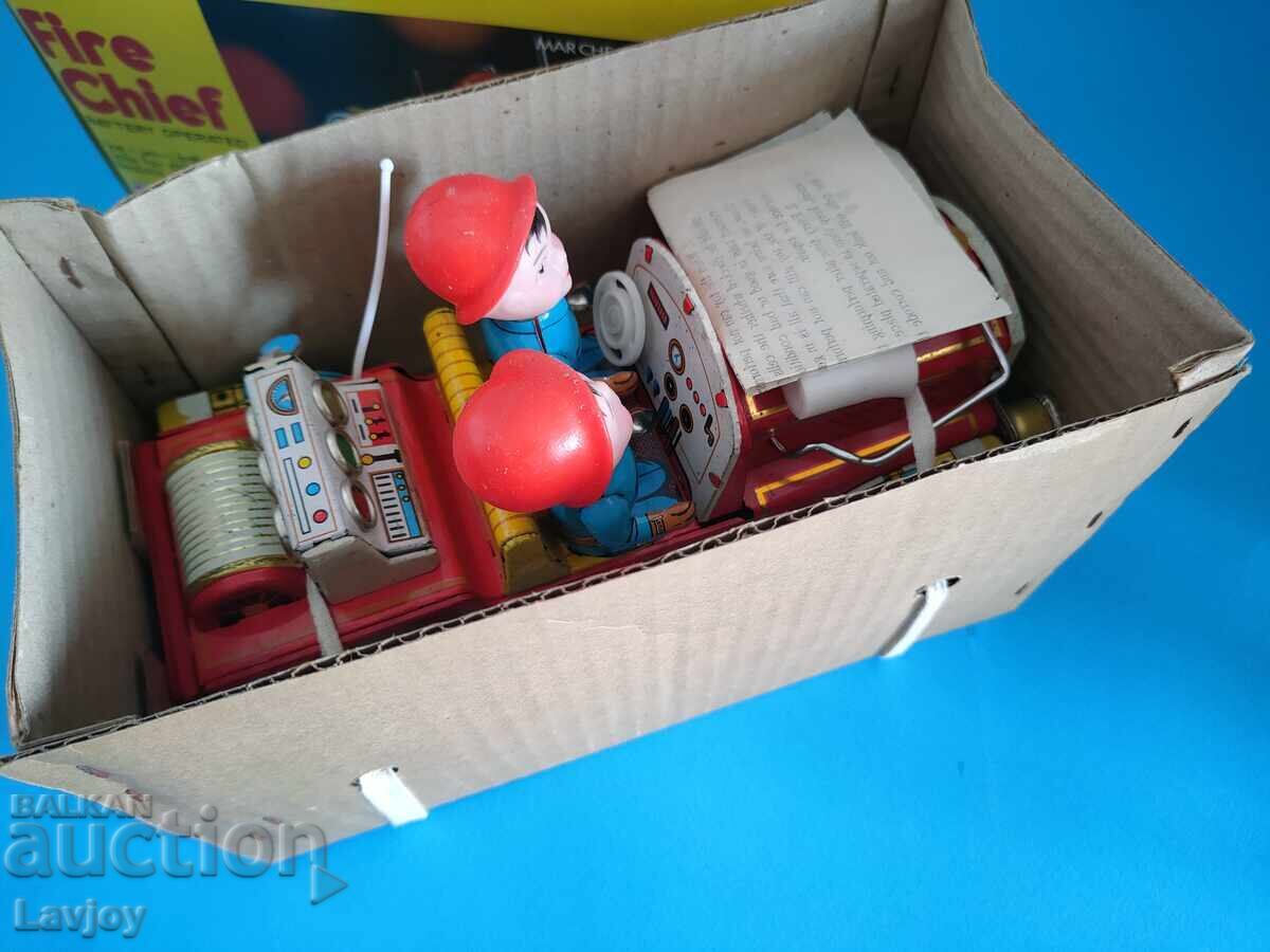 Μεταλλικό παιδικό παιχνίδι Πυροσβεστικό όχημα * Μοναδικό* - 6