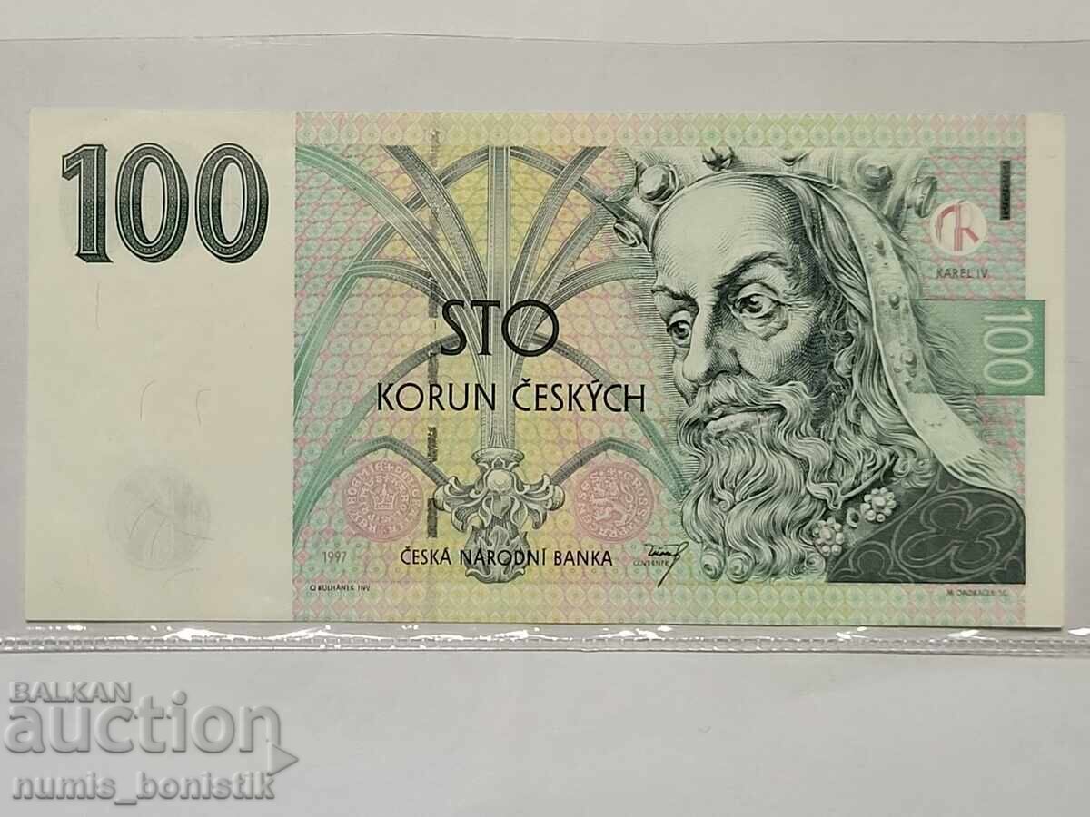 100 крони Чехия 1997 г. UNC