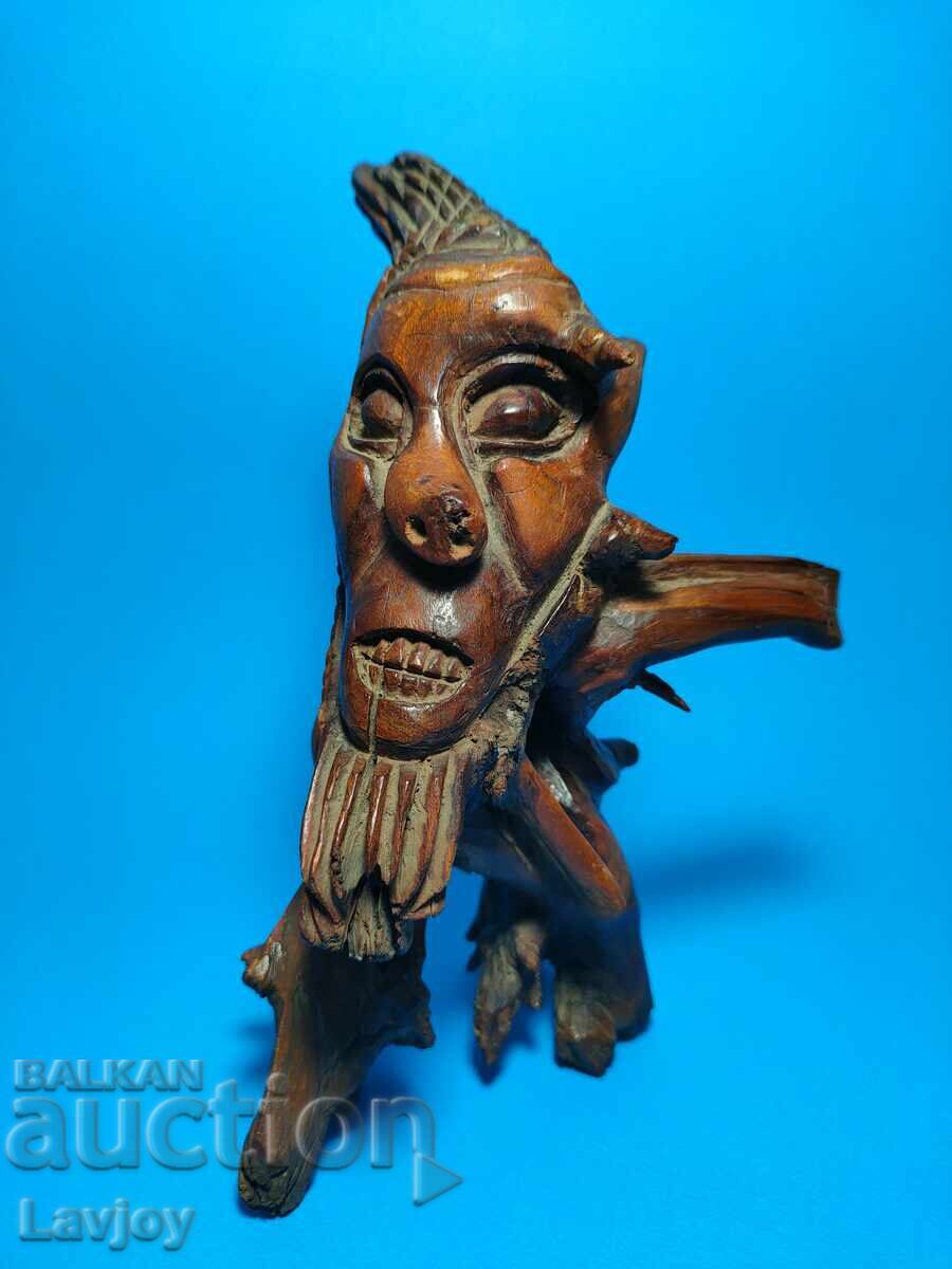 Χειροποίητη ξύλινη φιγούρα Δασικό πνεύμα