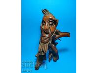 Figurină din lemn lucrată manual Spiritul pădurii