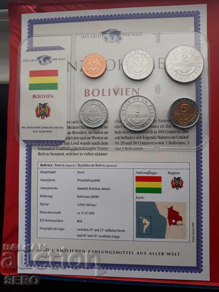 Боливия-СЕТ 1997-2004 от 6 монети