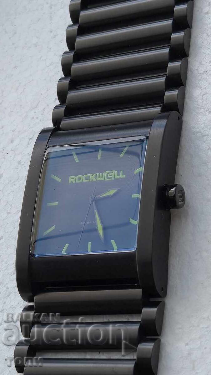 Доставка на ROCKWELL QUARTZ SWISS MADE  РЯДЪК РАБОТИ БЕЗ ГАРАНЦИЯ БЗЦ  !