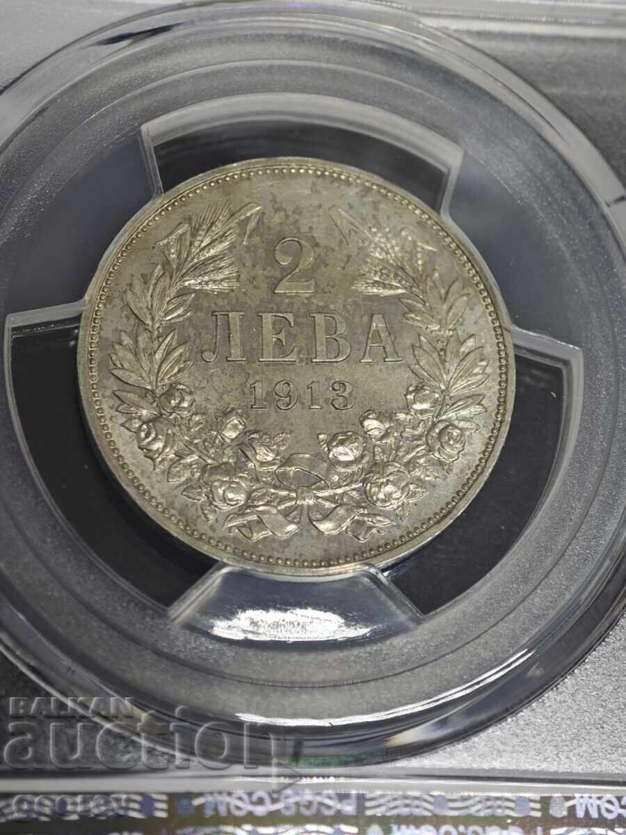 2 BGN 1913 MS63 PCGS