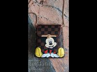Louis Vuitton, geantă de umăr elegantă cu imprimeu Mickey Mouse