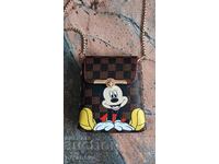 Louis Vuitton, geantă de umăr elegantă cu imprimeu Mickey Mouse