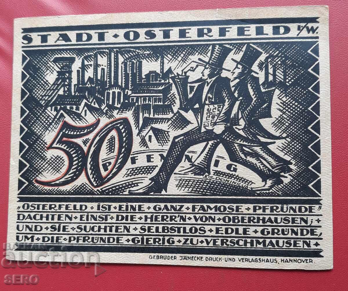 Τραπεζογραμμάτιο-Γερμανία-Σαξονία-Όστερφελντ-50 πφένιγκ 1921
