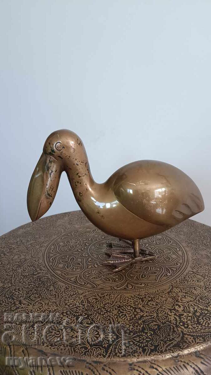 Vintage, brass pelican figurine from Korea with price € 40.00 | 78.23 BGN