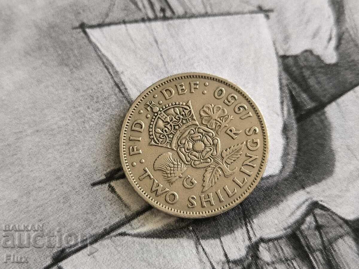 Κέρμα - Μεγάλη Βρετανία - 2 Σελίνια | 1950