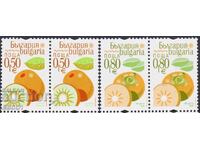 Чисти марки  Флора Екзотични плодове 2026 от България