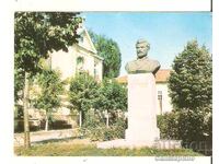 Carte poștală Bulgaria Panaghiuriște Monumentul lui Pavel Bobekov