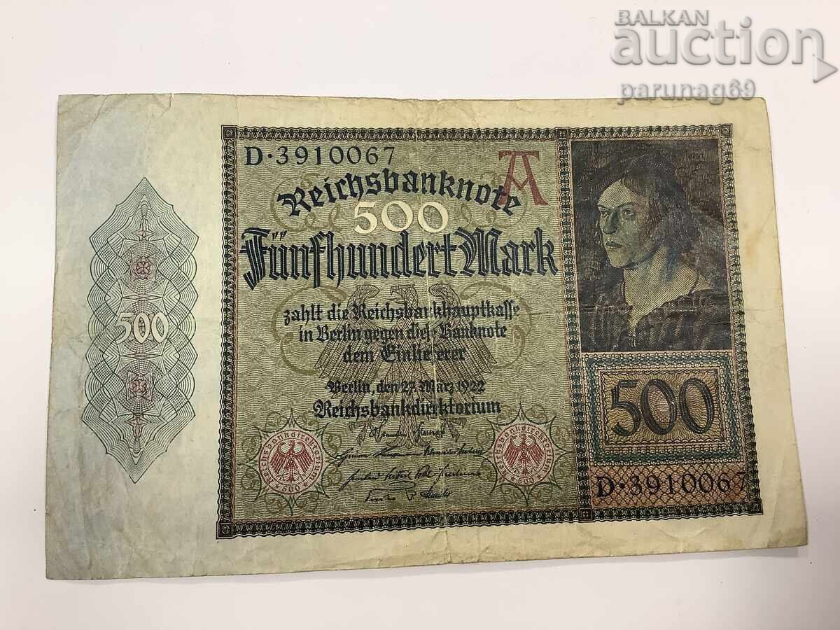 Γερμανία 500 μάρκα 1922