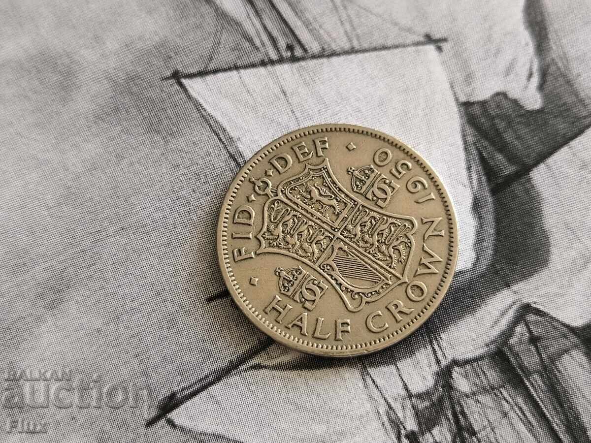 Νόμισμα - Μεγάλη Βρετανία - 1/2 (μισή) κορόνα | 1950