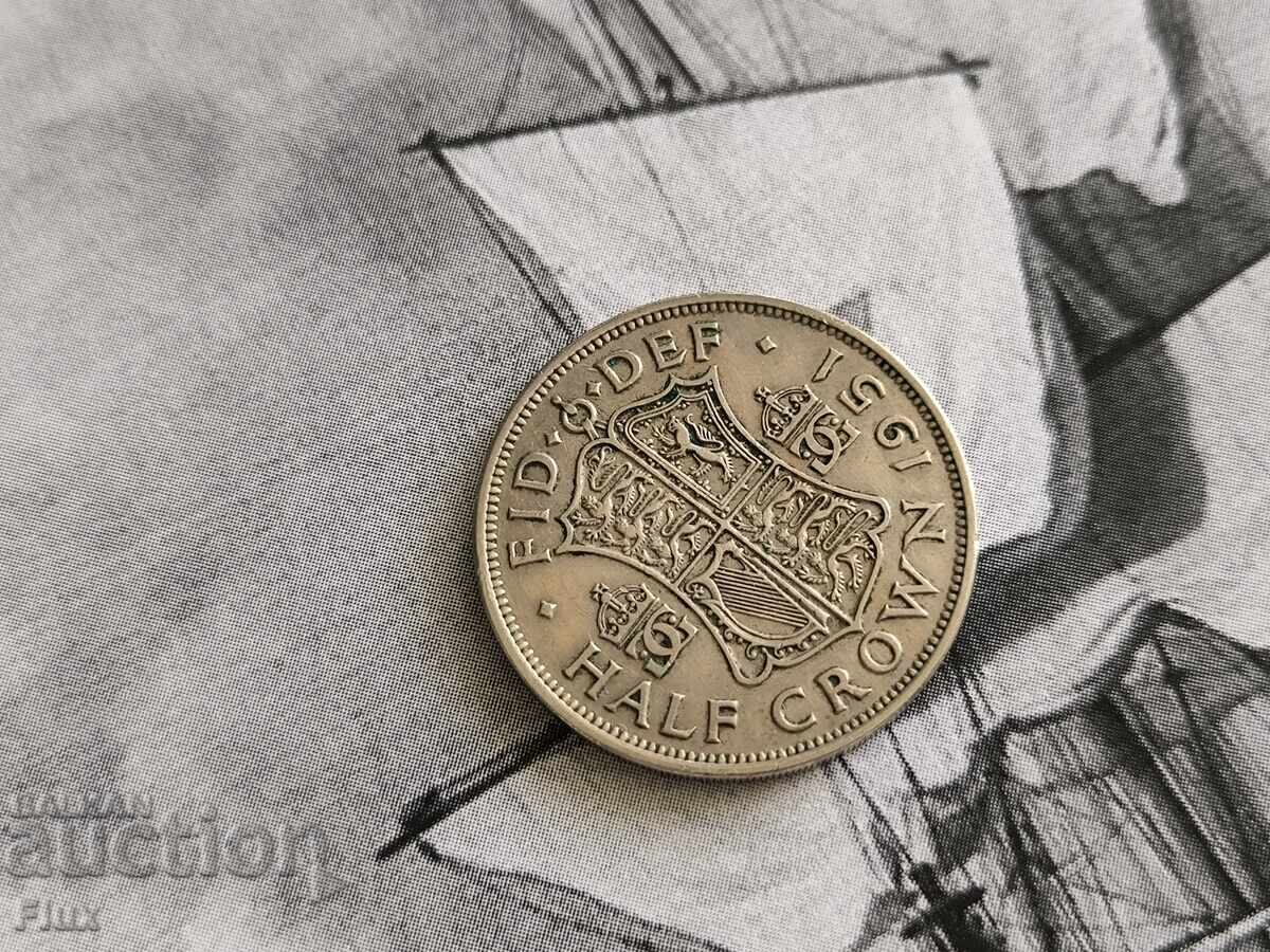 Νόμισμα - Μεγάλη Βρετανία - 1/2 (μισή) κορώνα | 1951