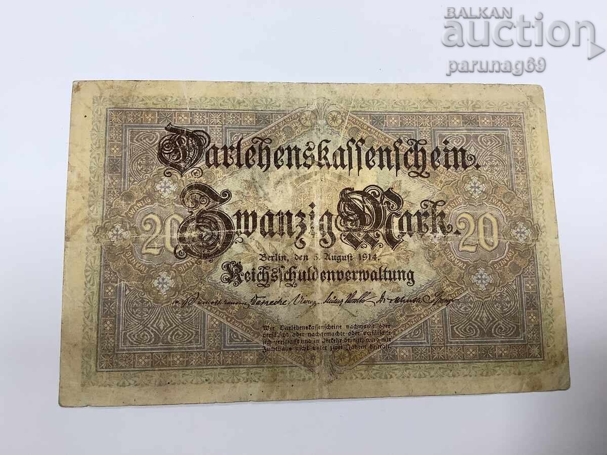 Германия 20 марки 1914 година с цена € 1.50 | 2.93 лв.