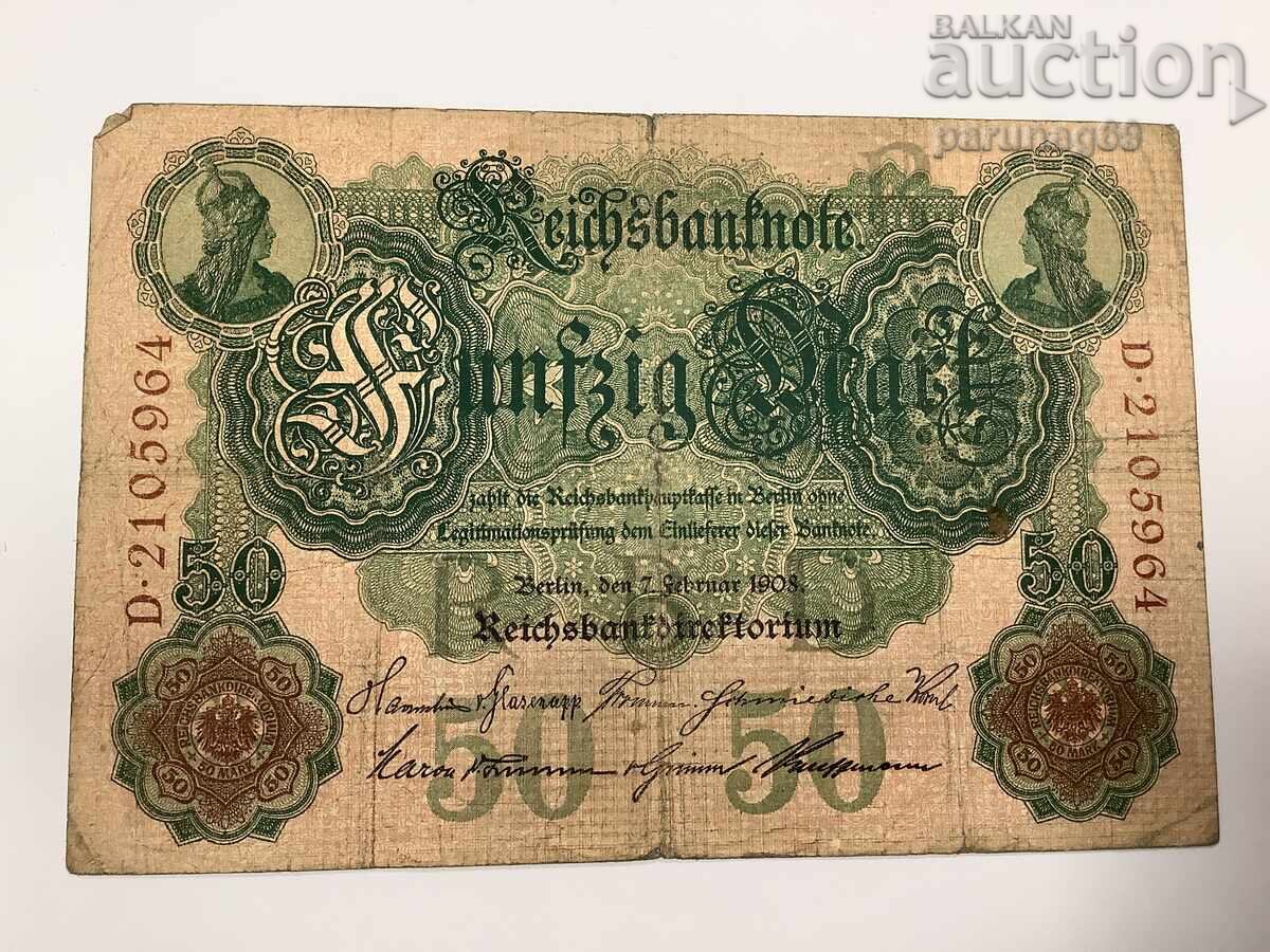 Germania 50 mărci 1908