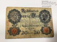Германия 20 марки 1907 година