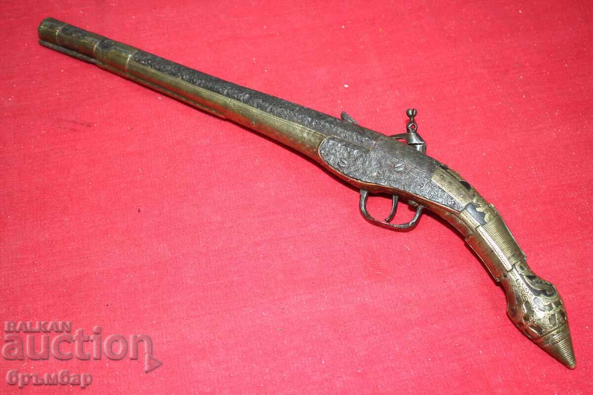 Pistol cu cremene arnăuțesc. Funcționează excelent - 6