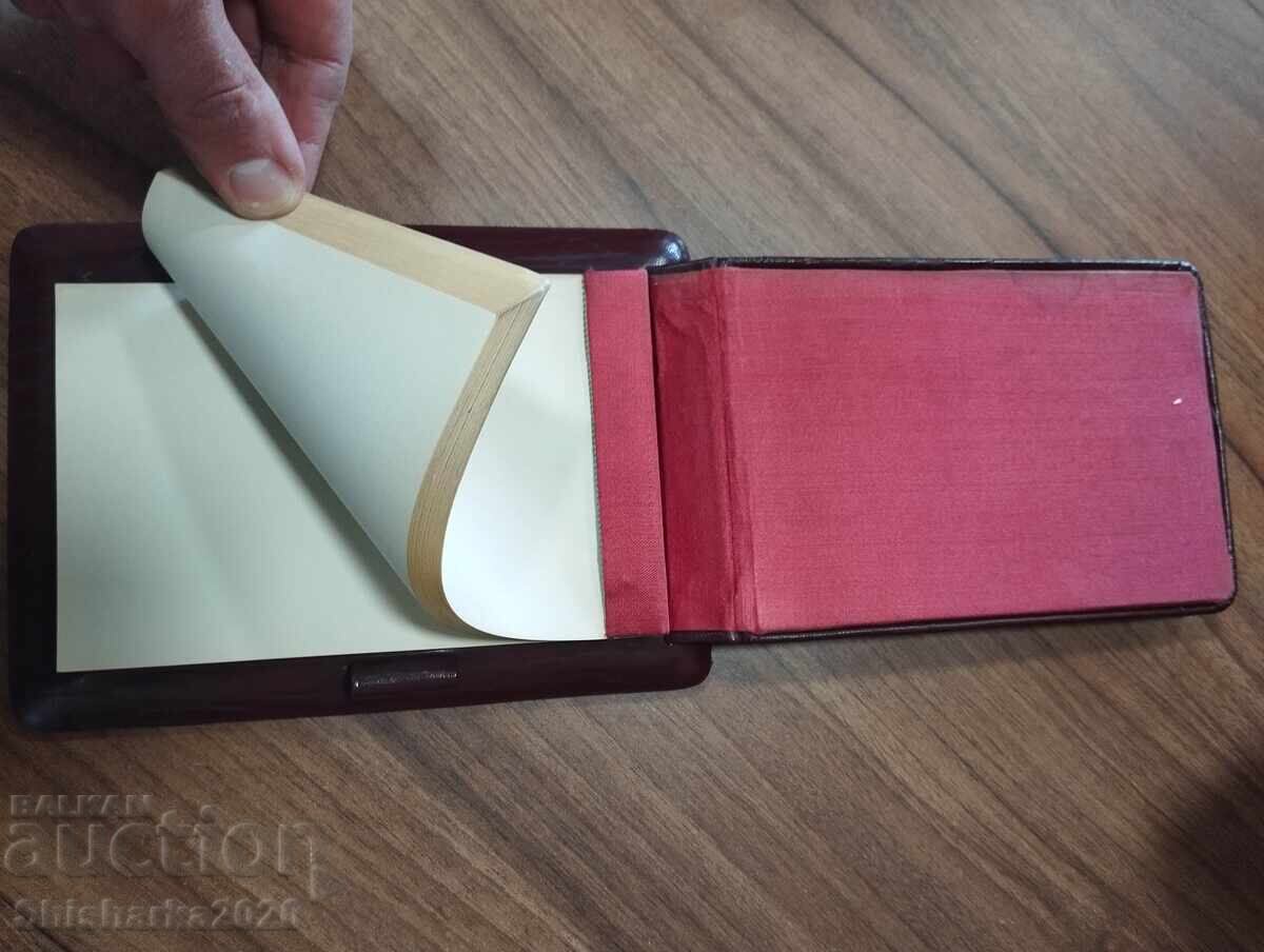 Ретро тефтер с метална плочка - 5