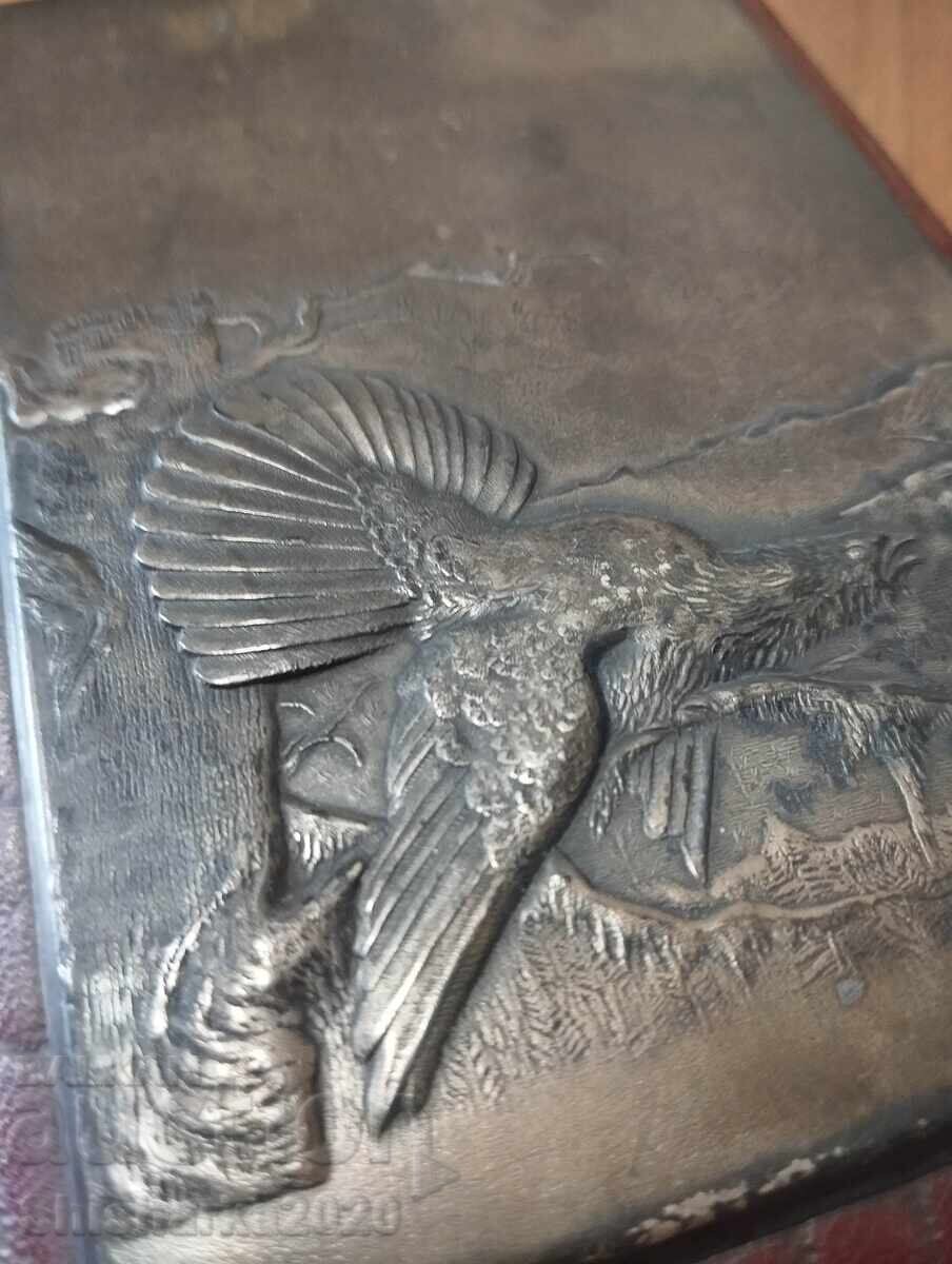 Ретро тефтер с метална плочка - 7