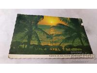 Carte poștală Puesta de Sol Playa la Angosta Acapulco