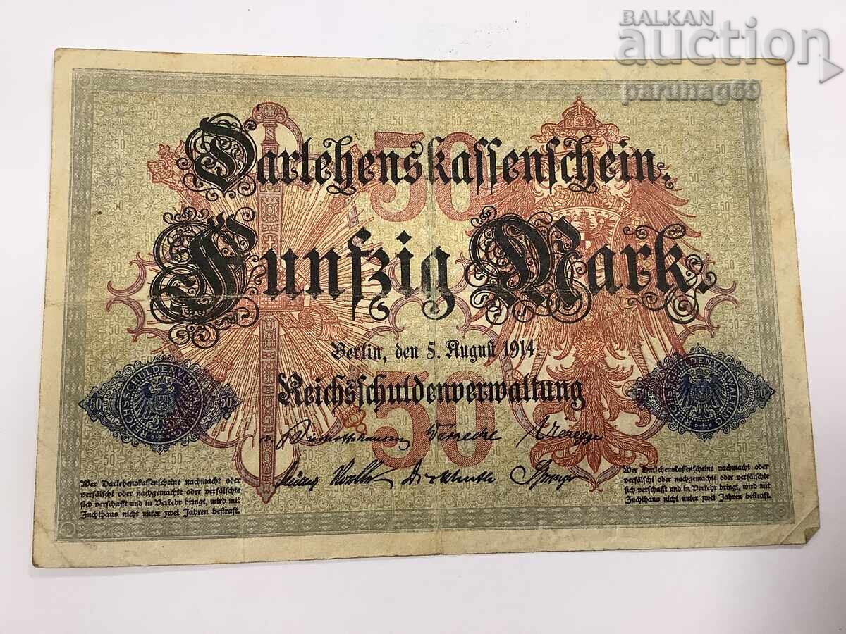 Germania 50 de mărci 1914 cu preț € 1.50 | 2.93 BGN