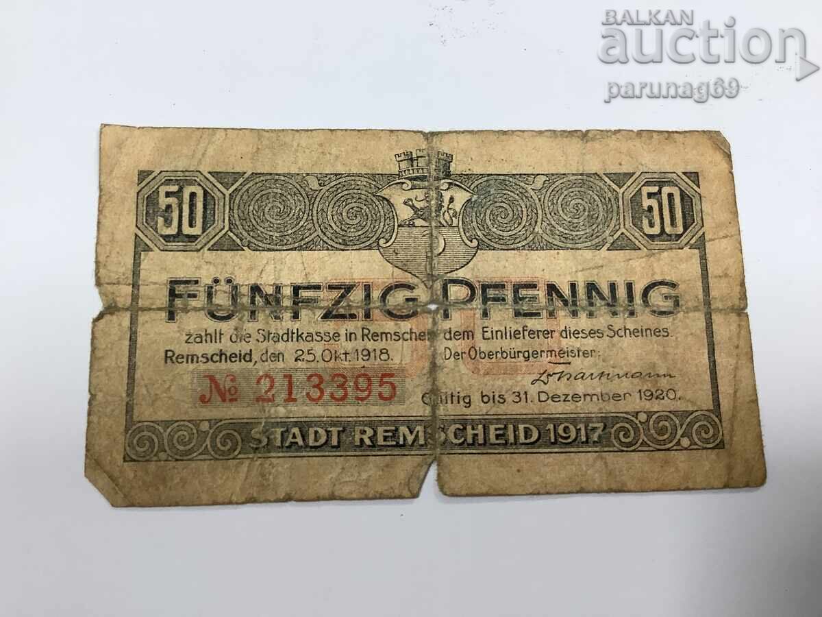 Γερμανία 50 πένιγκ 1920 stat Remscheid