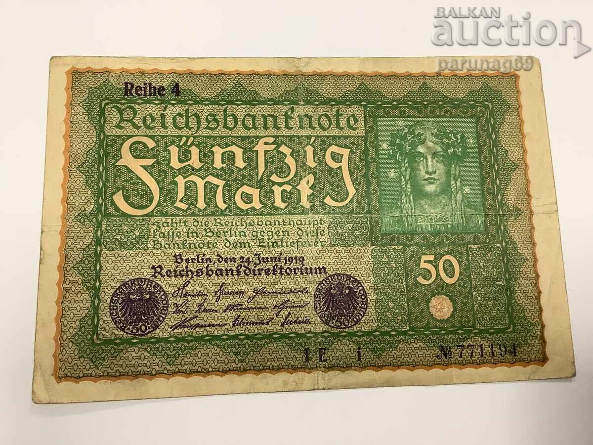 Германия 50 марки 1919 година