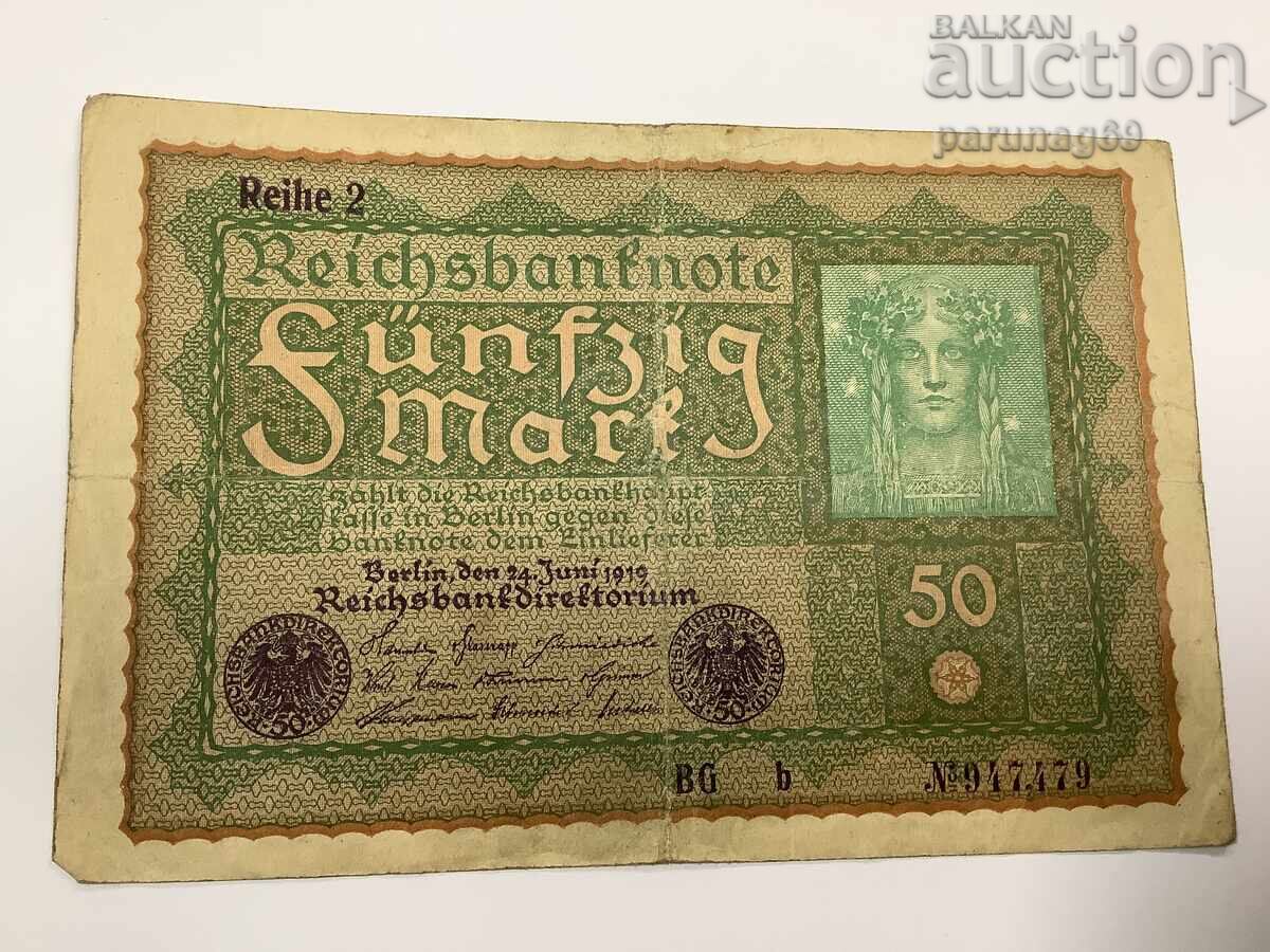 Германия 50 марки 1919 година