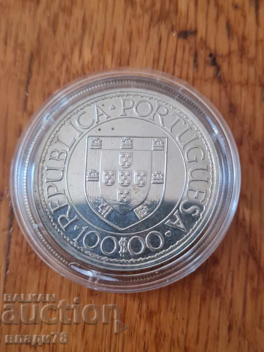 Ασημένιο νόμισμα 100 εσκούντο 1988
