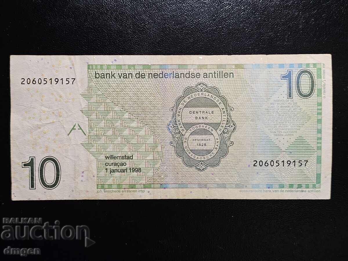 10 guldeni Antilele Olandeze 1998 cu preț € 10.00 | 19.56 BGN