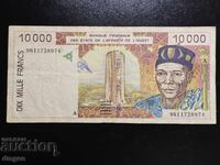 10 000 franci Coasta de Fildeș