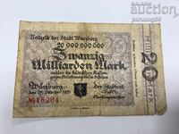 Germany 20 billion marks 1923 Wurzburg