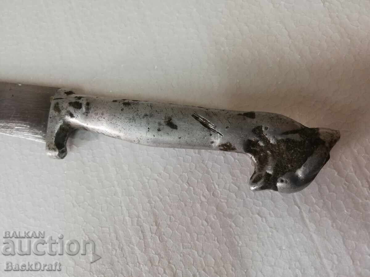 Δημοπρασία Παλιό Βουλγάρικο Μαχαίρι, Λεπίδα με Αλουμινένια Λαβή και Θηλιά
