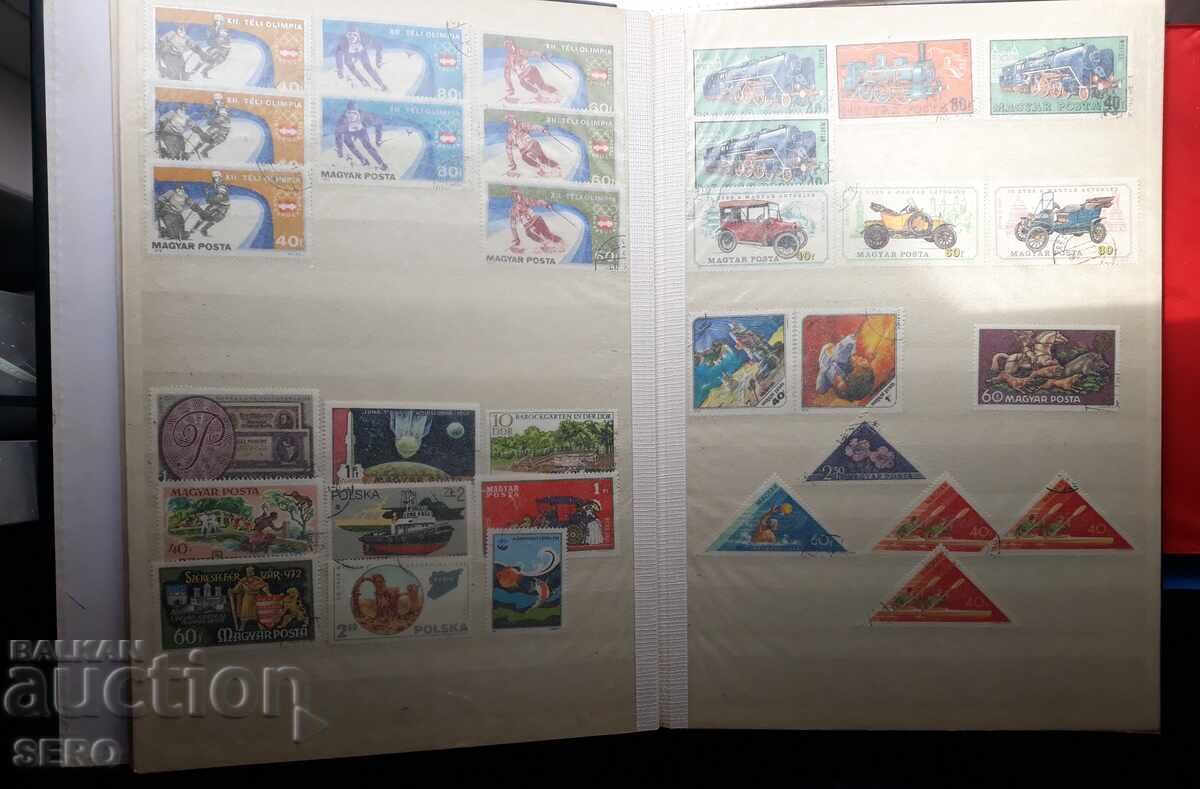 Livrarea Filatelie-clasor cu 180 de timbre+7 plicuri cu 300 de timbre