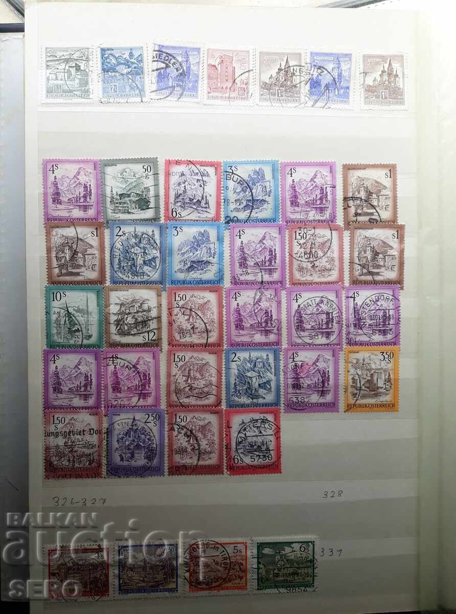 Filatelie-clasor cu 180 de timbre+7 plicuri cu 300 de timbre - 6