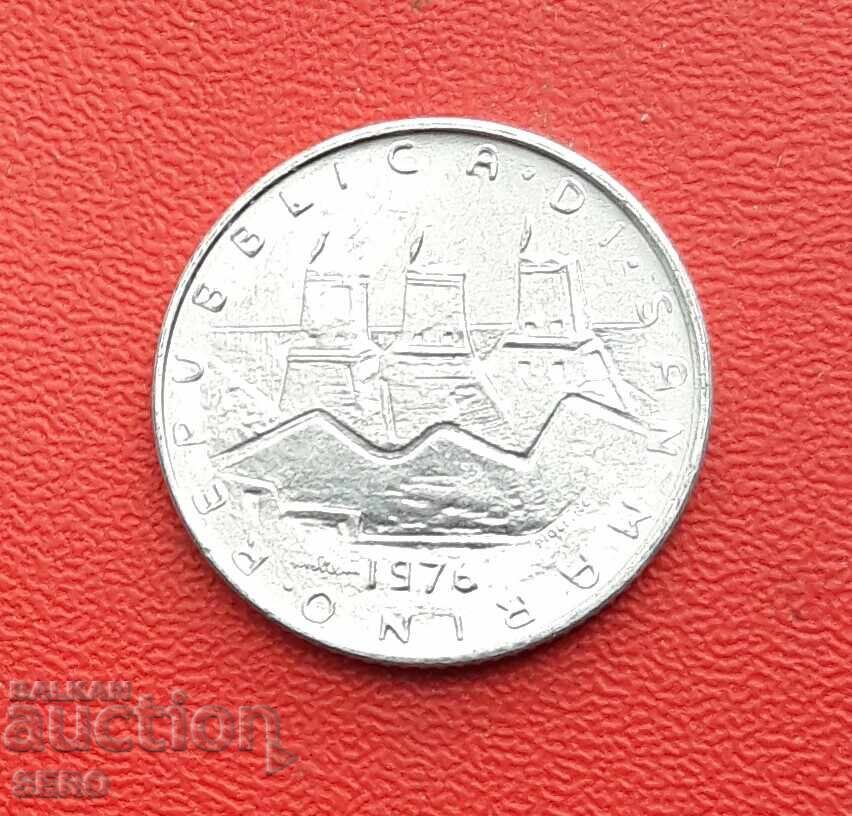 San Marino-2 lire 1976-well preserved with price € 2.01 | 3.93 BGN